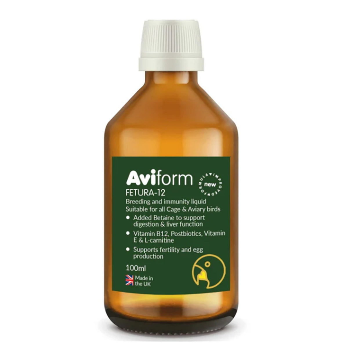 Fetura-12 Liquid Breeding and Immunity Supplement for Cage And Aviary Birds